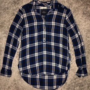 High Low Boyfriend Fit Flannel